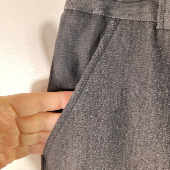 Womens Larry Levine Petite‎ Stretch Pants Black Straight Cuffed 10P NWT - Picture 3 of 10